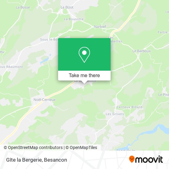 Gîte la Bergerie map