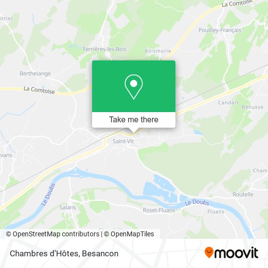 Chambres d'Hôtes map