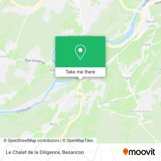 Le Chalet de la Diligence map