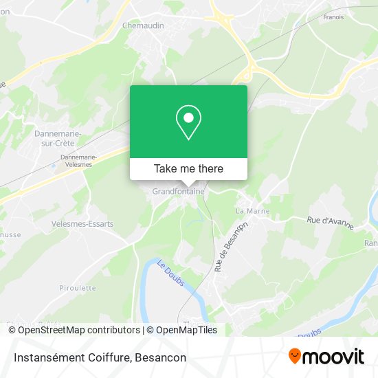 Instansément Coiffure map