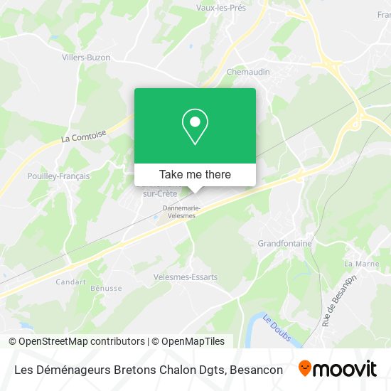 Les Déménageurs Bretons Chalon Dgts map
