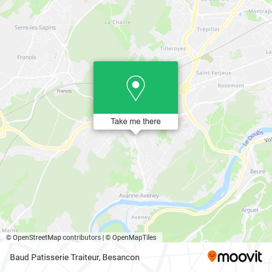 Baud Patisserie Traiteur map