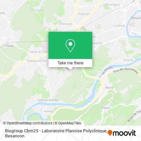 Biogroup Cbm25 - Laboratoire Planoise Polyclinique map