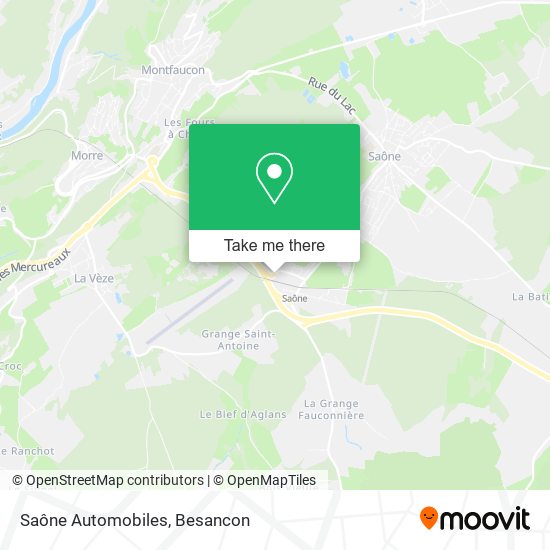 Saône Automobiles map