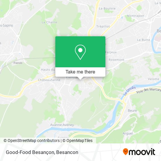 Good-Food Besançon map