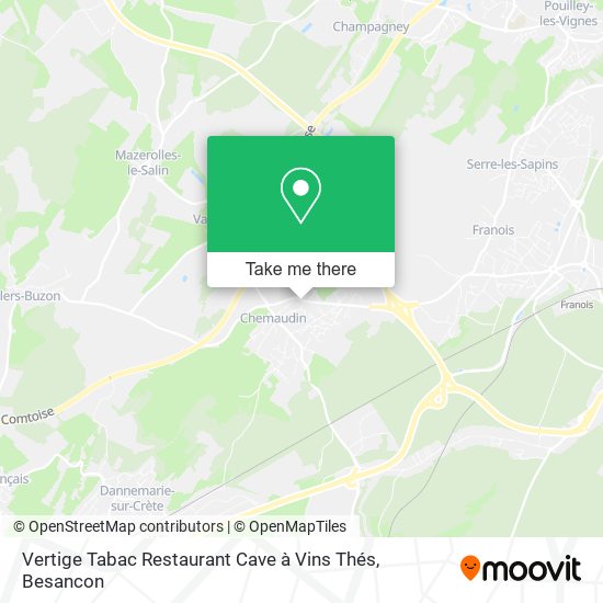 Vertige Tabac Restaurant Cave à Vins Thés map