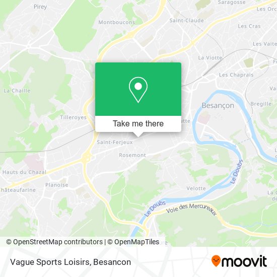 Mapa Vague Sports Loisirs