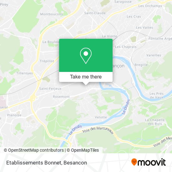 Etablissements Bonnet map