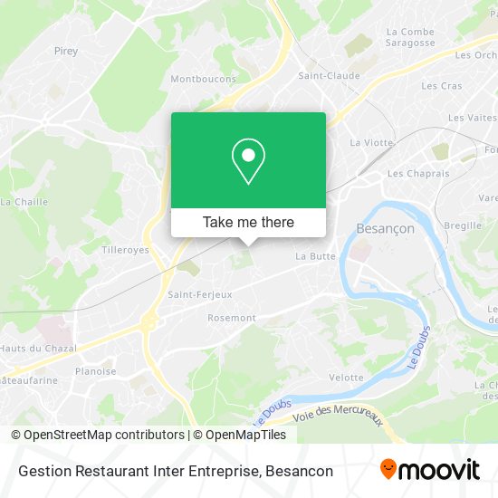 Gestion Restaurant Inter Entreprise map