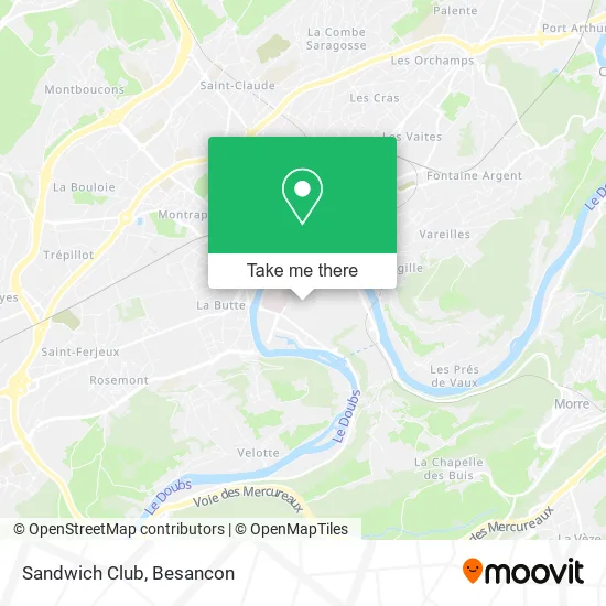 Sandwich Club map