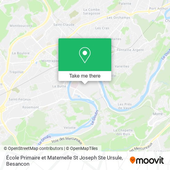 Mapa École Primaire et Maternelle St Joseph Ste Ursule