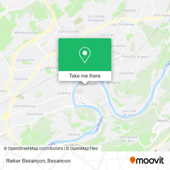 Mapa Rieker Besançon