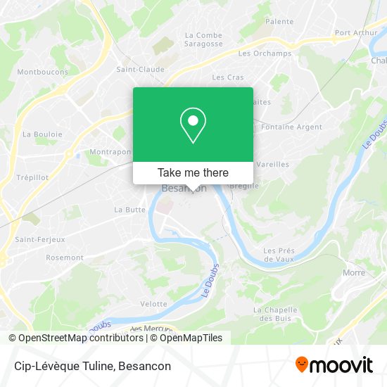 Cip-Lévèque Tuline map