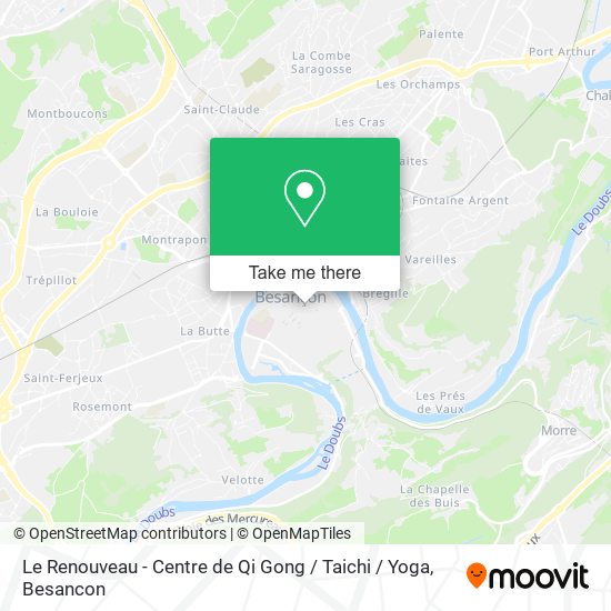 Le Renouveau - Centre de Qi Gong / Taichi / Yoga map