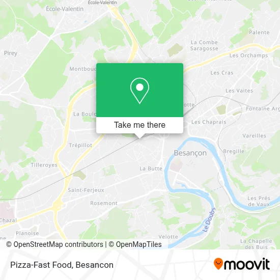 Pizza-Fast Food map