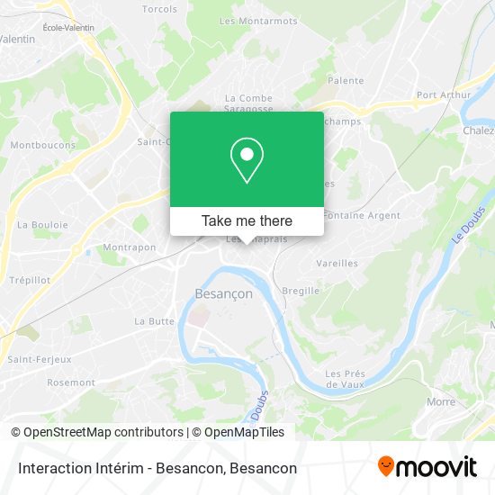 Mapa Interaction Intérim - Besancon