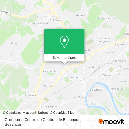 Groupama-Centre de Gestion de Besançon map