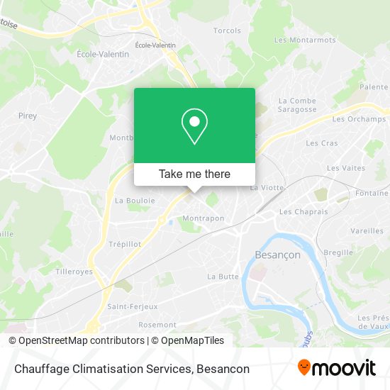 Chauffage Climatisation Services map