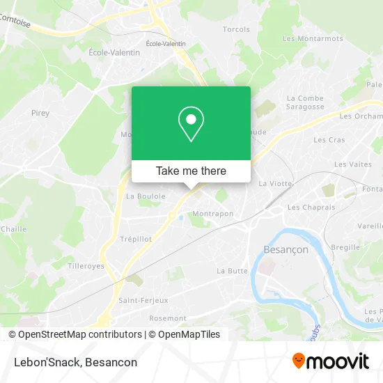 Lebon'Snack map