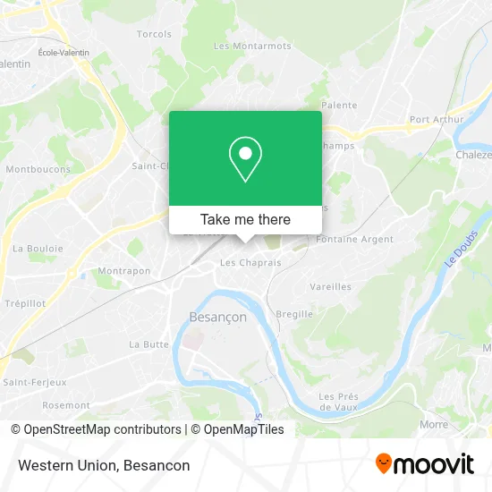 Western Union map