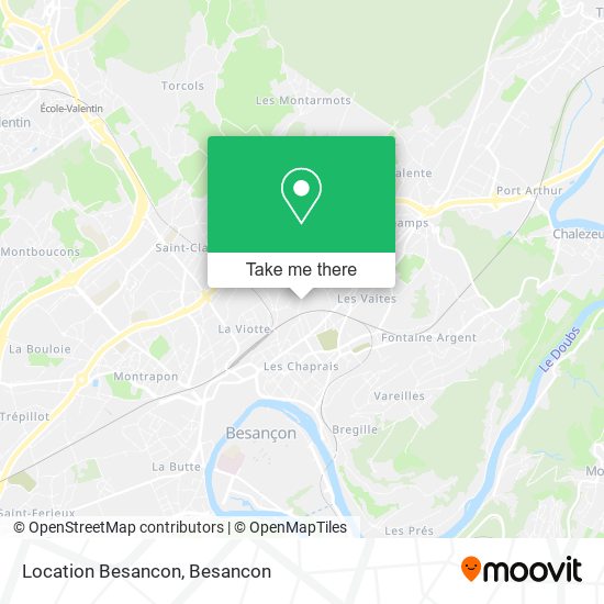 Location Besancon map