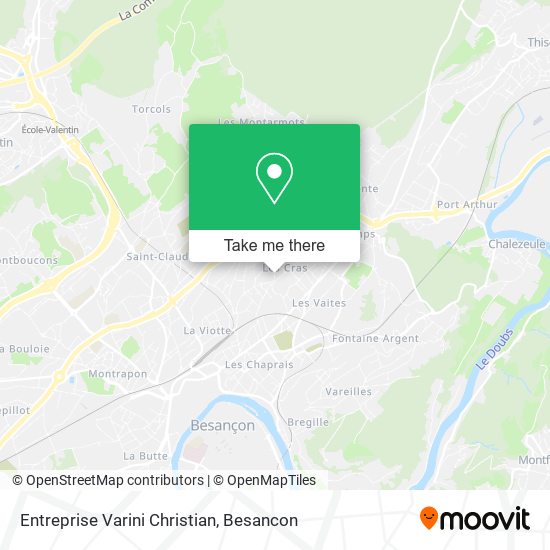 Entreprise Varini Christian map