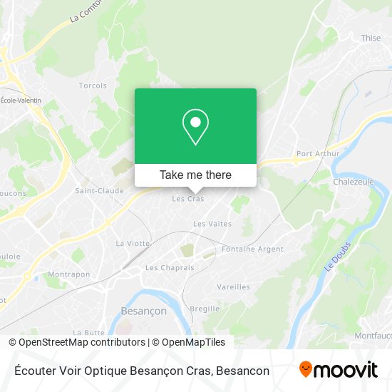 Écouter Voir Optique Besançon Cras map