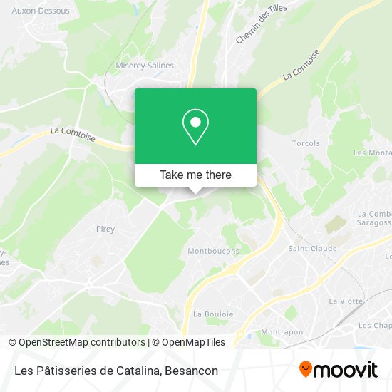Les Pâtisseries de Catalina map