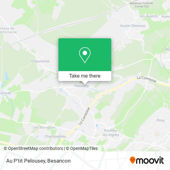 Au P'tit Pelousey map