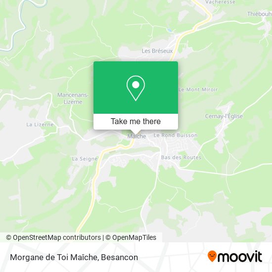 Morgane de Toi Maîche map