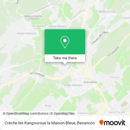 Crèche les Kangourous-la Maison Bleue map