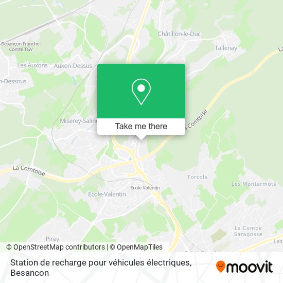 Mapa Station de recharge pour véhicules électriques