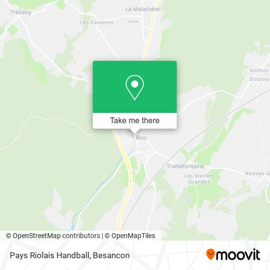 Pays Riolais Handball map
