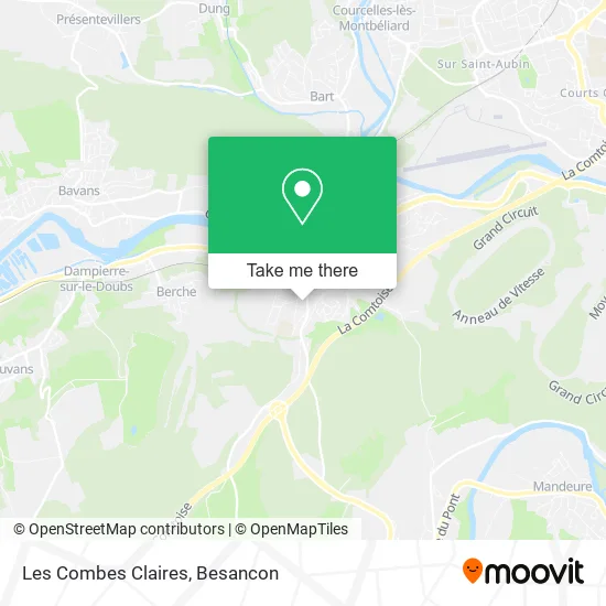Les Combes Claires map