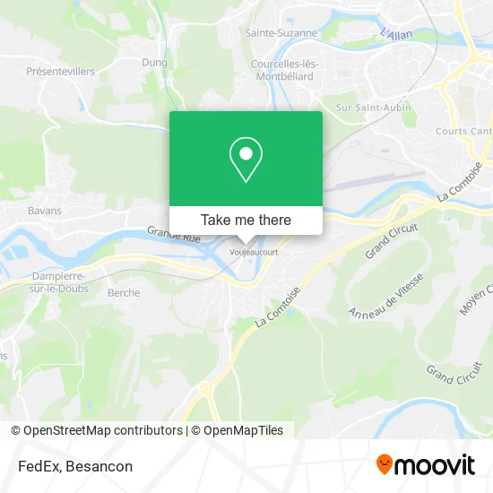 FedEx map