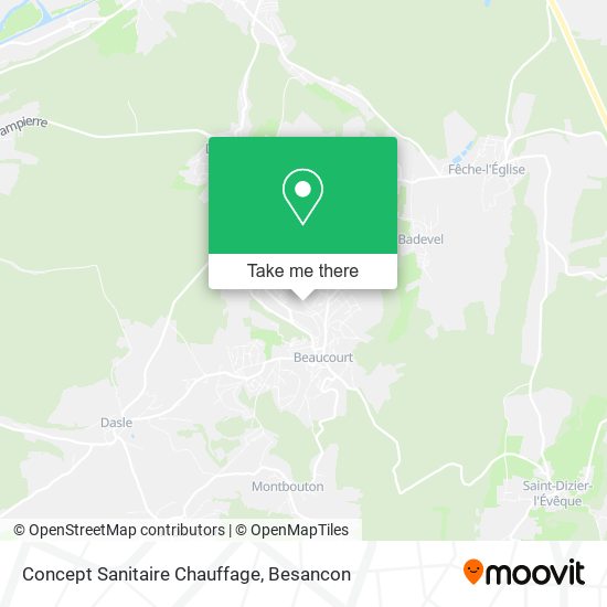 Concept Sanitaire Chauffage map
