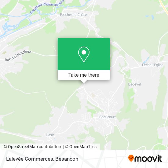 Lalevée Commerces map