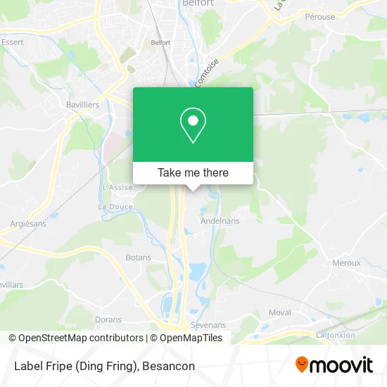 Label Fripe (Ding Fring) map