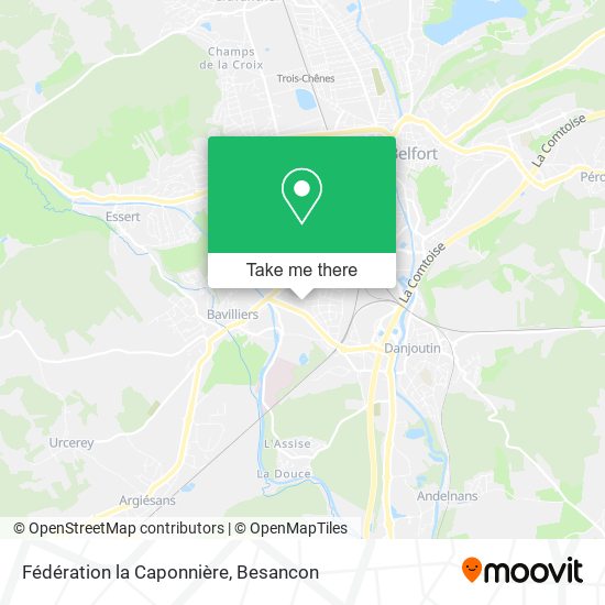 Fédération la Caponnière map