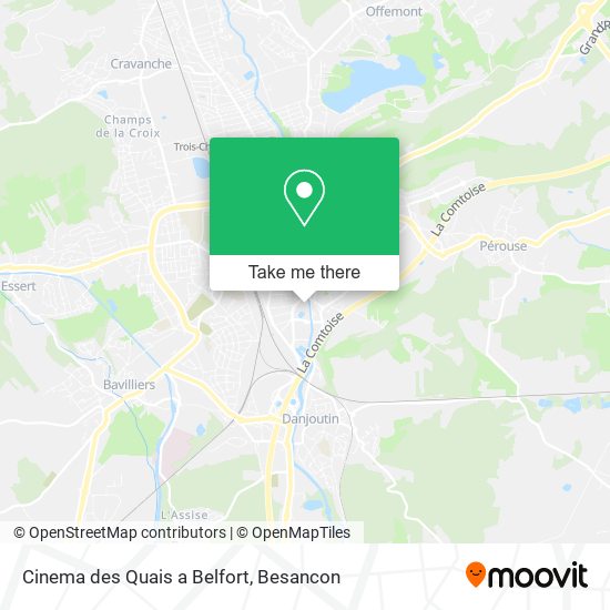 Cinema des Quais a Belfort map