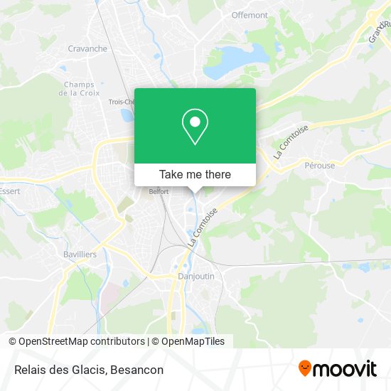 Relais des Glacis map