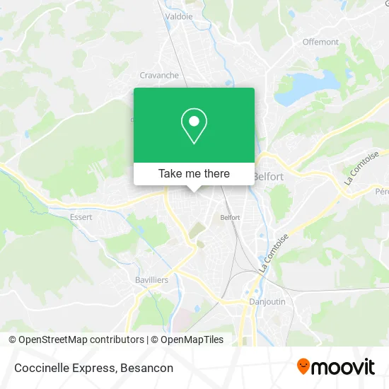 Coccinelle Express map