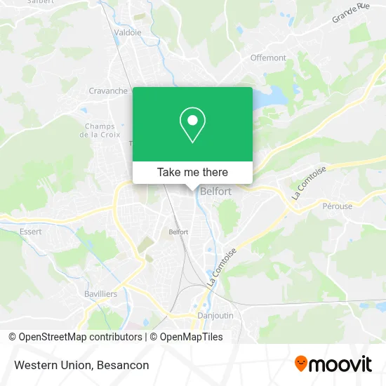 Western Union map