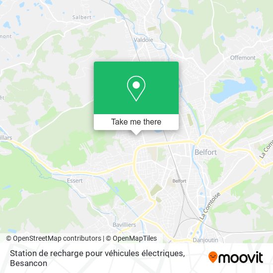 Station de recharge pour véhicules électriques map