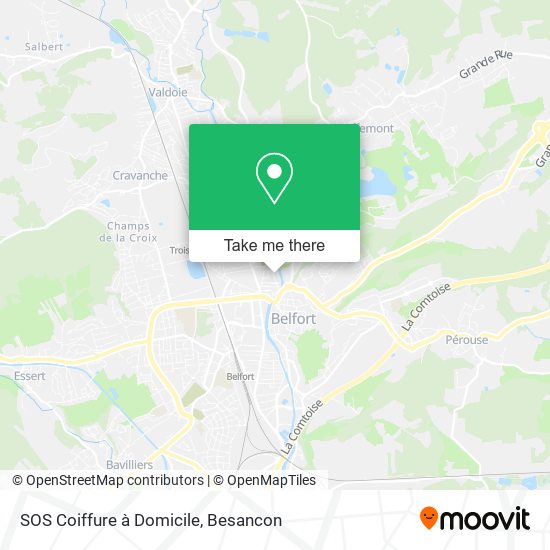 SOS Coiffure à Domicile map