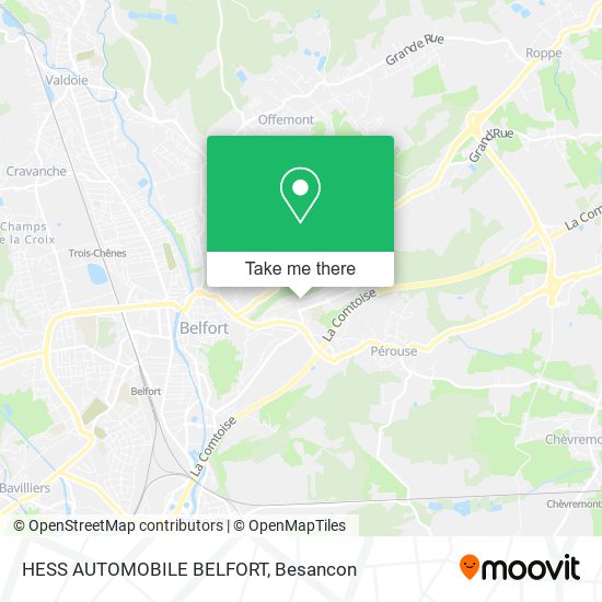 HESS AUTOMOBILE BELFORT map