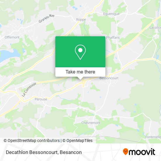 Decathlon Bessoncourt map