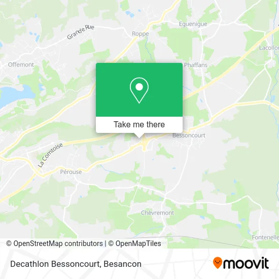 Decathlon Bessoncourt map