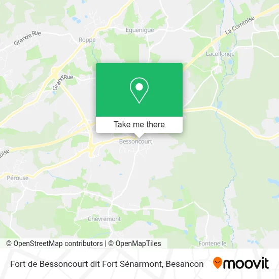 Fort de Bessoncourt dit Fort Sénarmont map