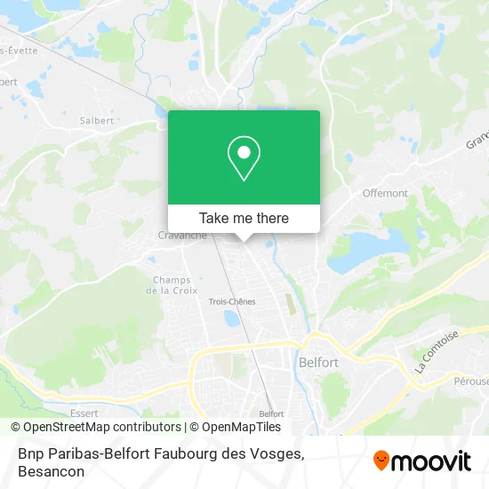 Bnp Paribas-Belfort Faubourg des Vosges map